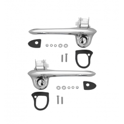 Poignées de porte extérieures chromées (paire), Mustang 67 & 68