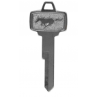 Clé de contac/porte vierge avec logo "Pony" pour Mustang de 65 et 66