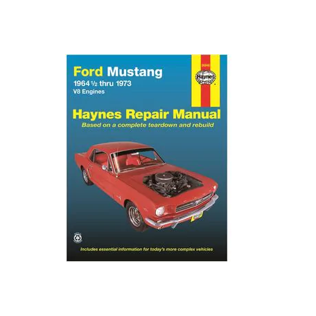 Manuel de réparation pour Mustang V8 de 64 à 73