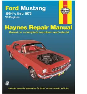 Manuel de réparation pour Mustang V8 de 64 à 73 HAYNES
