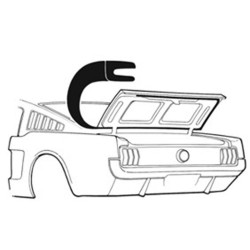Joint de malle arrière, Mustang Fastback 1965-66