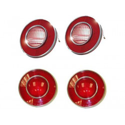 Feu arrière 4 pièces, Corvette 74