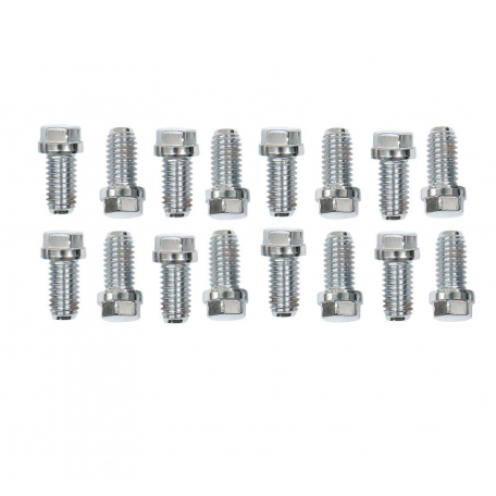 Boulon de collecteur d'échappement inox toute motorisation V8 (set de 16 pièces) - Mustang 64 à 73