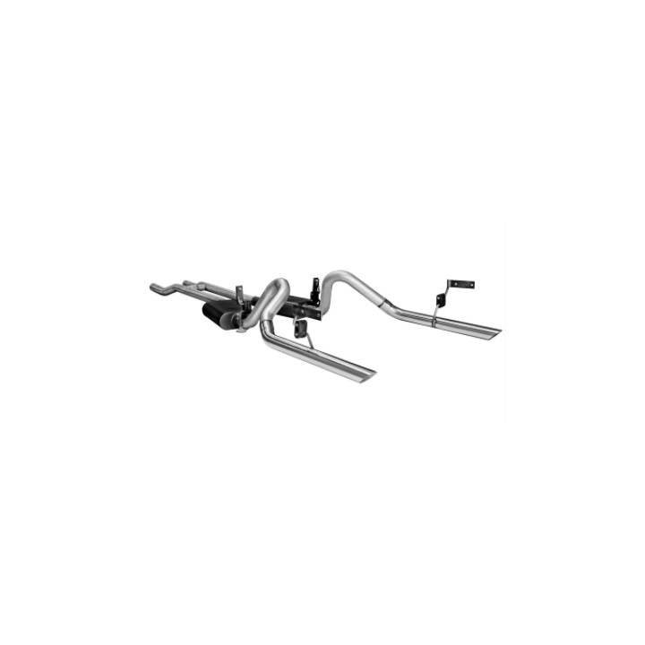 Double ligne d'échappement inox Flowmaster American Thunder, Mustang 64 à 66