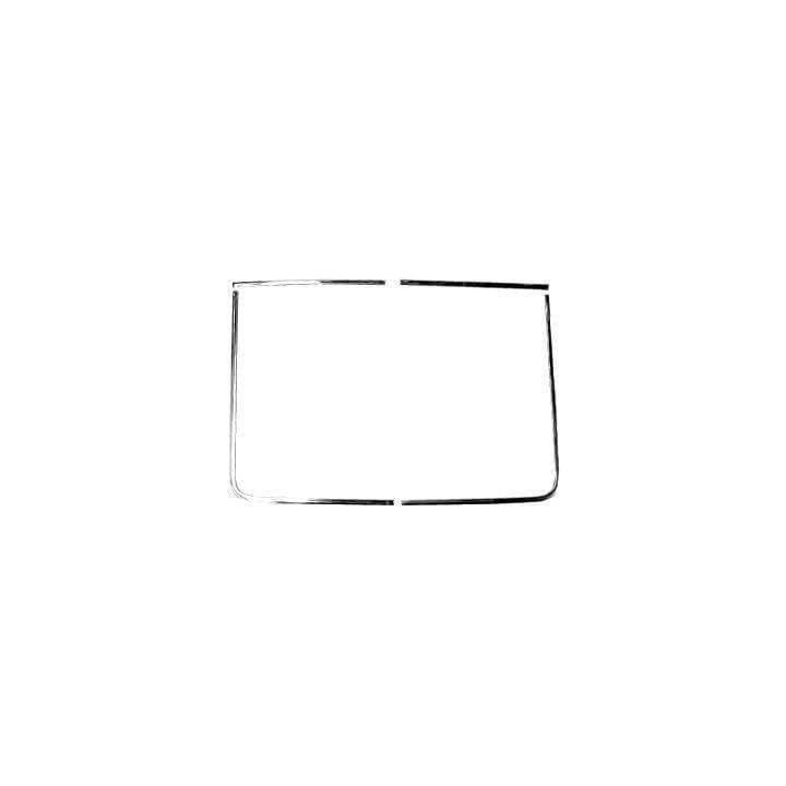 Moulures en inox de lunette arrière, Mustang Fastback 67-68
