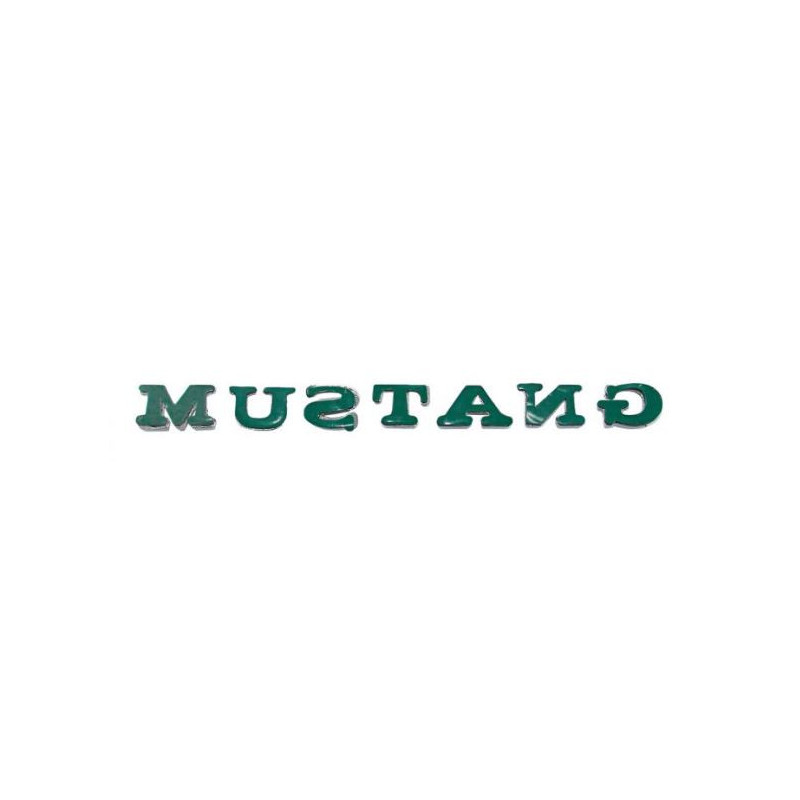 Emblème lettres de coffre "MUSTANG" adhésives, Mustang 64 à 72