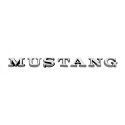 Emblème lettres de coffre "MUSTANG" adhésives, Mustang 64 à 72