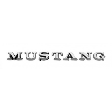 Emblème lettres de coffre "MUSTANG" adhésives, Mustang 64 à 72