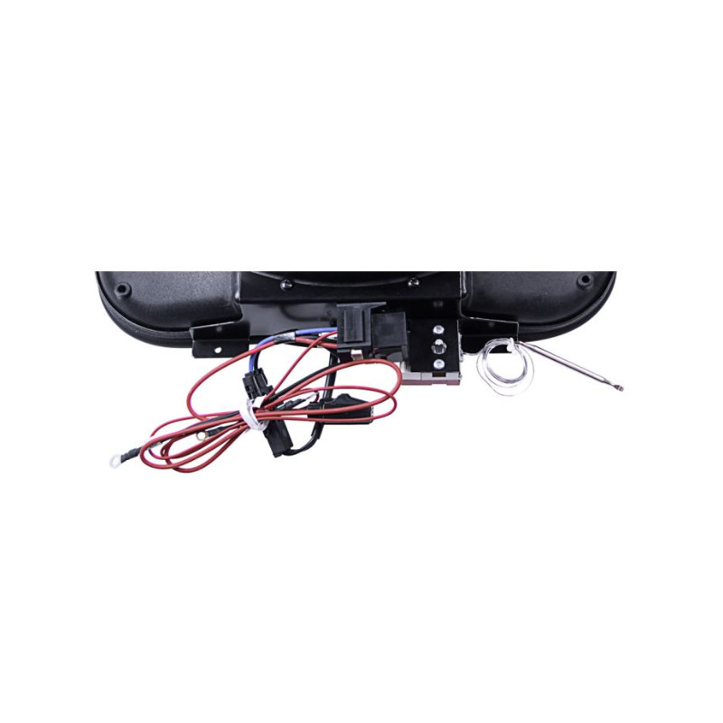 Ventilateur électrique avec carénage 14", 8 Pales, avec faisceau, relais et sonde, Mustang 64 à 66