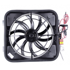 Ventilateur électrique avec carénage 14", 8 Pales, avec faisceau, relais et sonde, Mustang 64 à 66