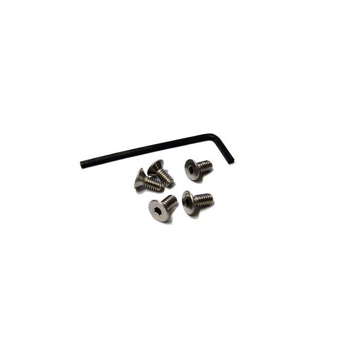 Set de 5 vis inox pour cache moyeu American Racing