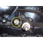 Ecrou + joint d'axe de réglage de bandes, boite C4 Ford