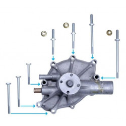 Kit de fixation de pompe a eau pour V8 302 et 351 Winsor Mustang 79-93