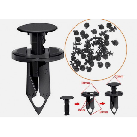 clips de fixation de protection - caches plastiques int-ext