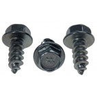 Set de 3 vis de fixation de tringlerie d'accélérateur sur paroi pare feu Mustang 64-66