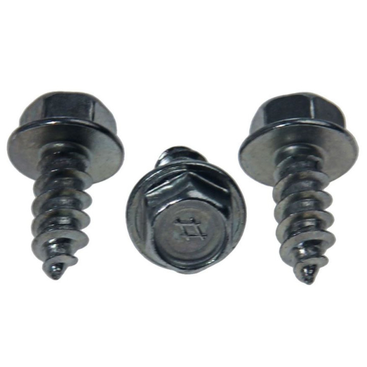 Set de 3 vis de fixation de tringlerie d'accélérateur sur paroi pare feu Mustang 64-66