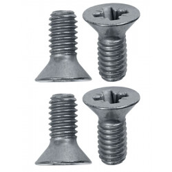 Set de 4 vis de fixation de gâche de porte, Mustang de 65 à 70.