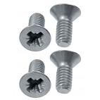 Set de 4 vis de fixation de gâche de porte, Mustang de 65 à 70.