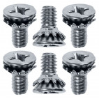 Set de 6 vis de fixation de gâche de porte, Mustang 1965 à 1973