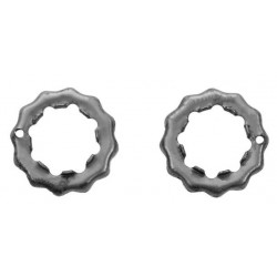 Paire de rondelles crantée de retenue de boulons de serrage sur fusée de roue, Mustang 64-69.