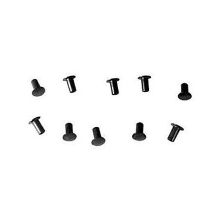 Set de 10 rivets de fixation de joint de fenêtre de ventilation avant, Mustang 64-66.