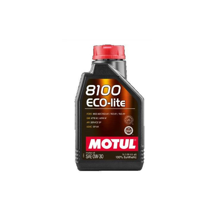 Huile 0W-30 ECO-lite spécifique Ford et GM, bidon de 1 Litre.