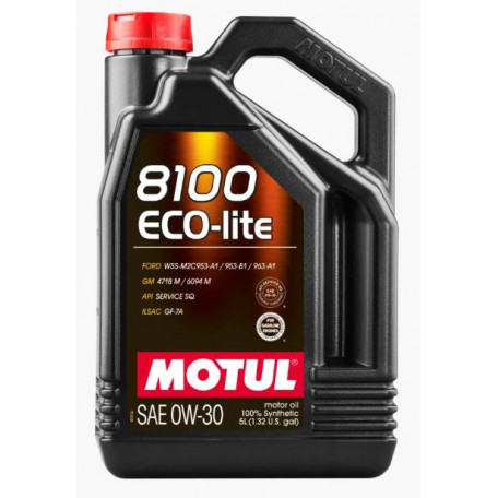 Huile 0W-30 ECP-lite Spécifique Ford et GM, bidon de 5 Litres.