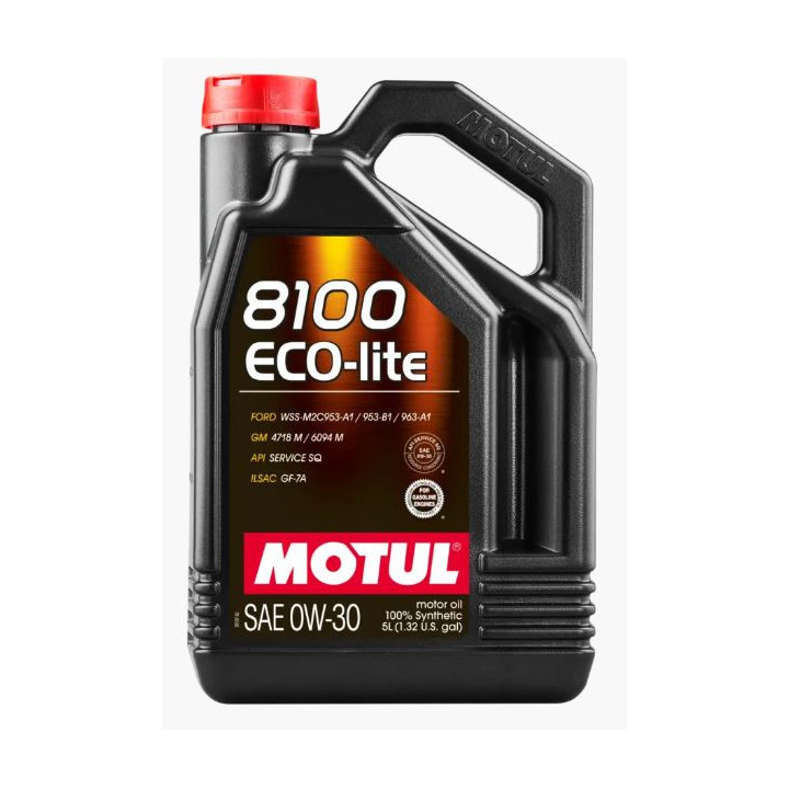 Huile 0W-30 ECP-lite Spécifique Ford et GM, bidon de 5 Litres.