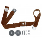 Ceinture de sécurité à poussoir, Marron, Mustang 64 à 73