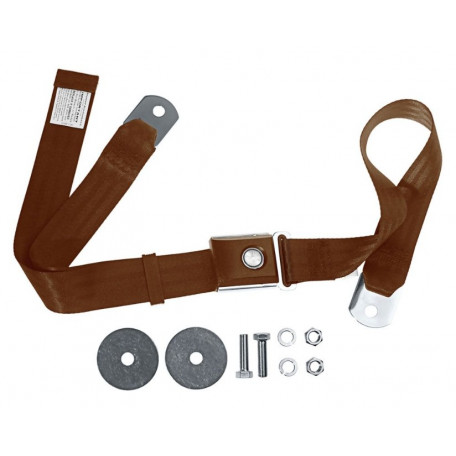 Ceinture de sécurité à poussoir, Marron, Mustang 64 à 73