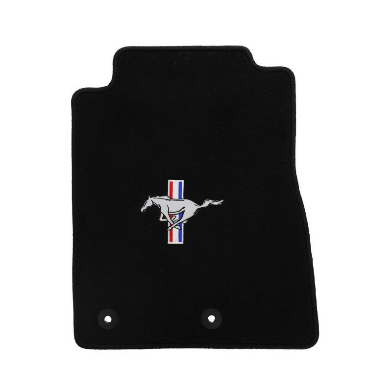 Set de 4 tapis noirs avec logo Pony - Mustang 2015-2025
