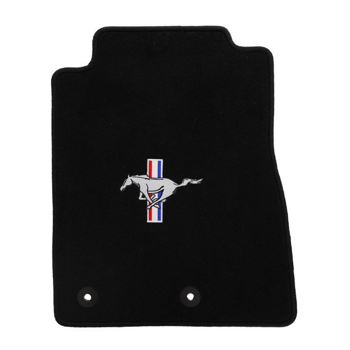 Set de 4 tapis noirs avec logo Pony - Mustang 2015-2025
