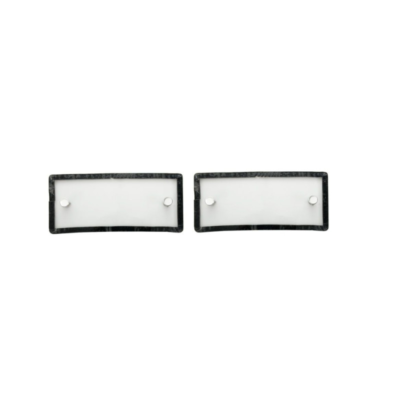 Paire capots transparent de protection de grille d'aération, Mustang 1967-1968