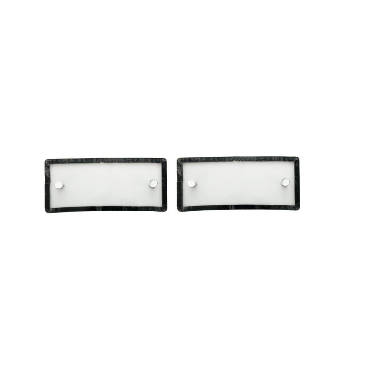 Paire capots transparent de protection de grille d'aération, Mustang 1967-1968