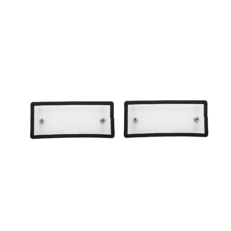Paire capots transparent de protection de grille d'aération, Mustang 1967-1968