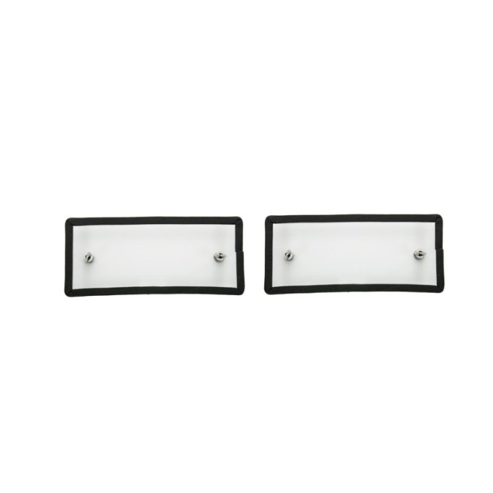 Paire capots transparent de protection de grille d'aération, Mustang 1967-1968