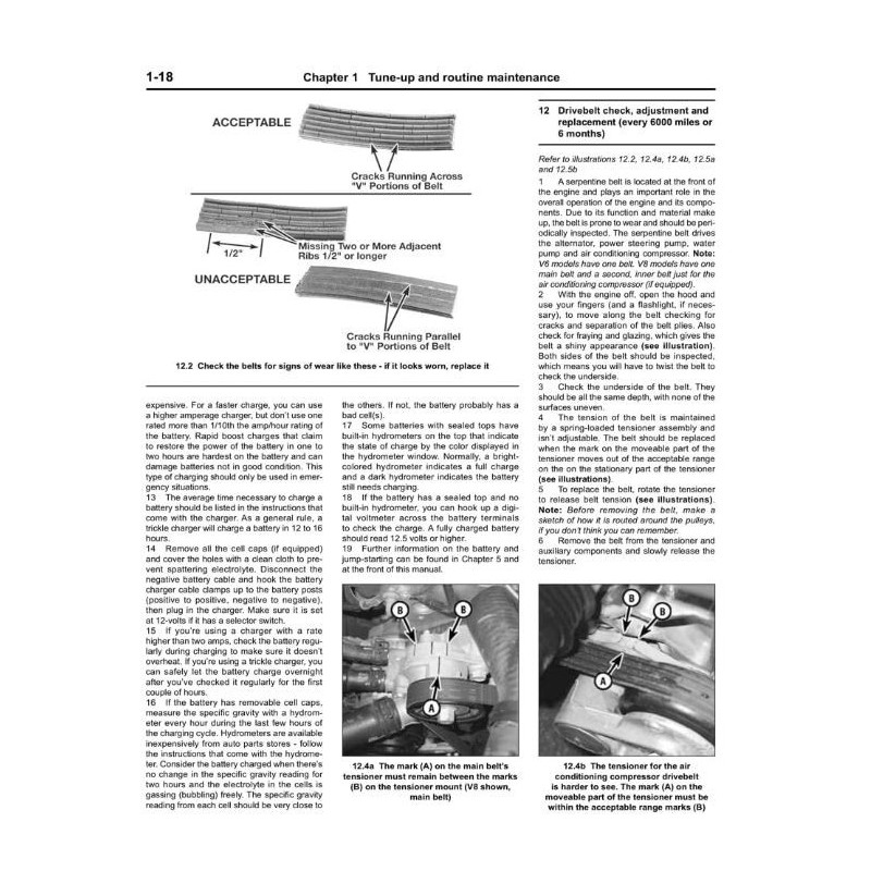 Manuel de réparation pour Corvette de 1984 à 1996