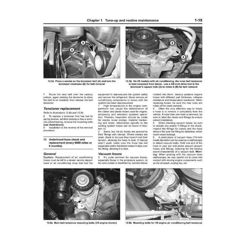 Manuel de réparation pour Corvette de 1984 à 1996