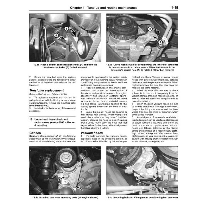 Manuel de réparation pour Corvette de 1984 à 1996