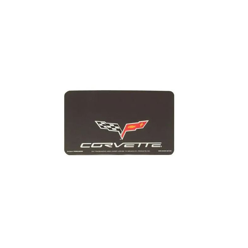 Tapis de protection d'aile avec logo pour Corvette C6 de 2005 à 2013