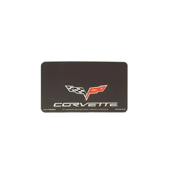 Tapis de protection d'aile avec logo pour Corvette C6 de 2005 à 2013