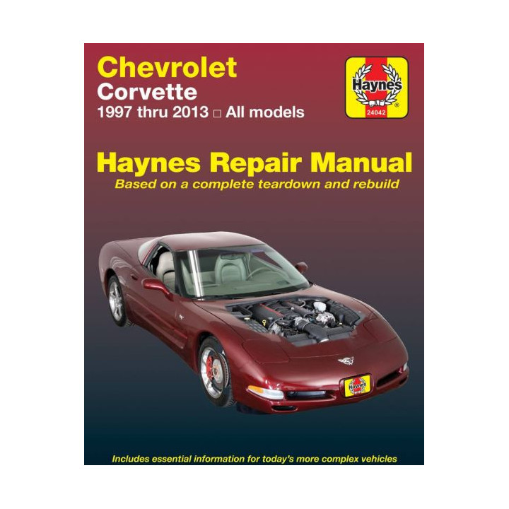 Manuel de réparation pour Corvette C6 de 2005 à 2013
