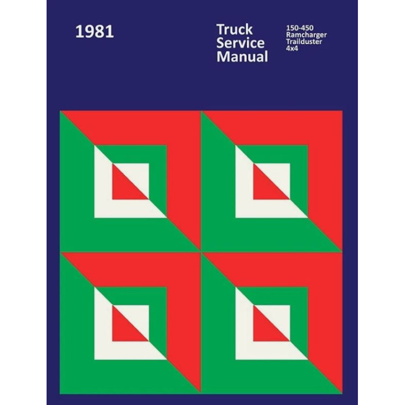 Manuel de réparation pour RAM D150, D250, D350 et D450 de 1981