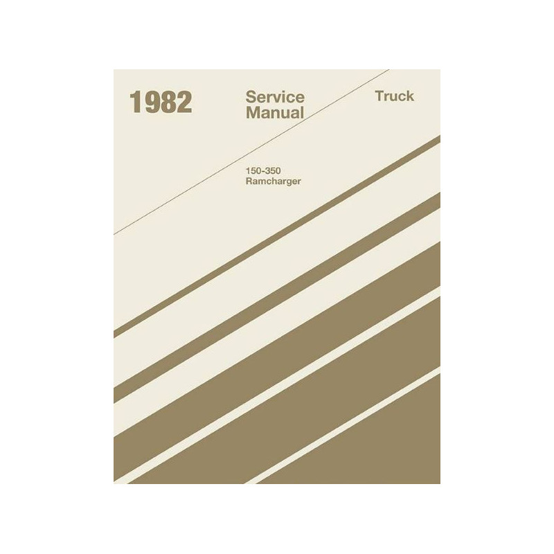 Manuel de réparation pour RAM D150, D250 et D350 de 1982