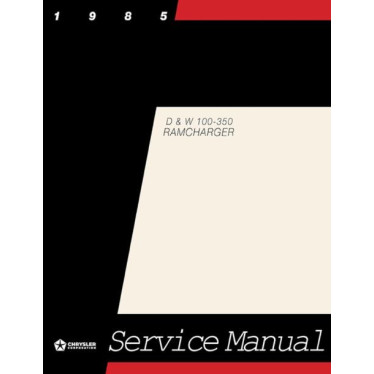 Manuel de réparation pour RAM D150 D250 D350 de 1985