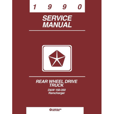 Manuel de réparation pour RAM D150 D250 D350 de 1990