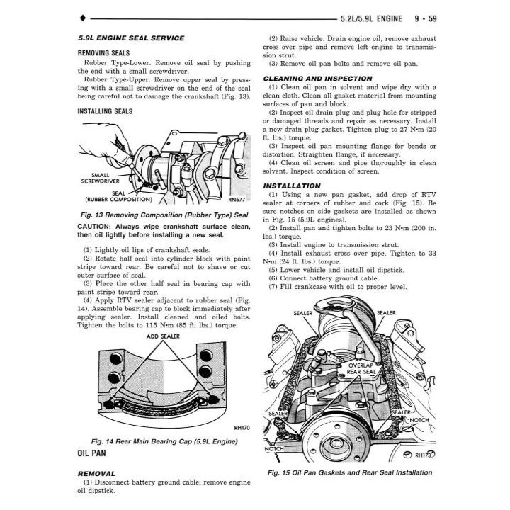 Manuel de réparation pour RAM D150 D250 D350 de 1990