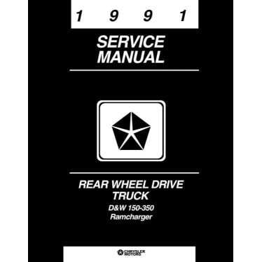 Manuel de réparation pour RAM D150 D250 D350 de 1991