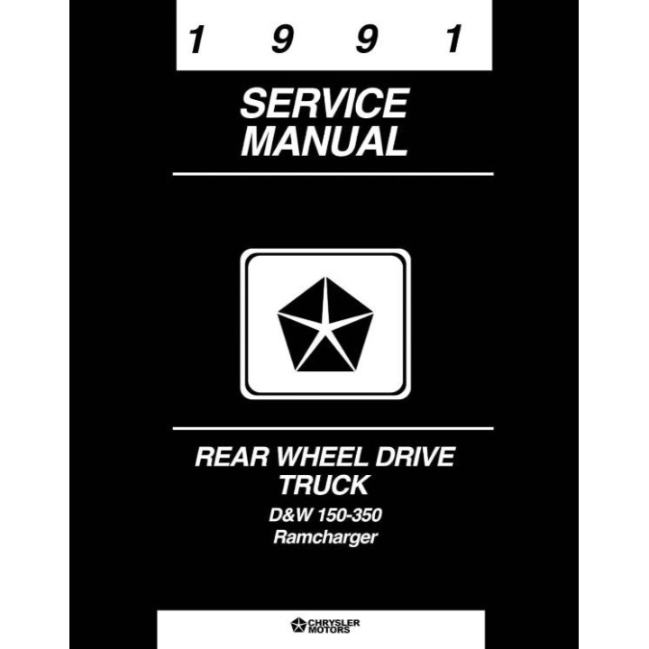 Manuel de réparation pour RAM D150 D250 D350 de 1991