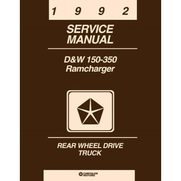 Manuel de réparation pour RAM D150 D250 D350 de 1992